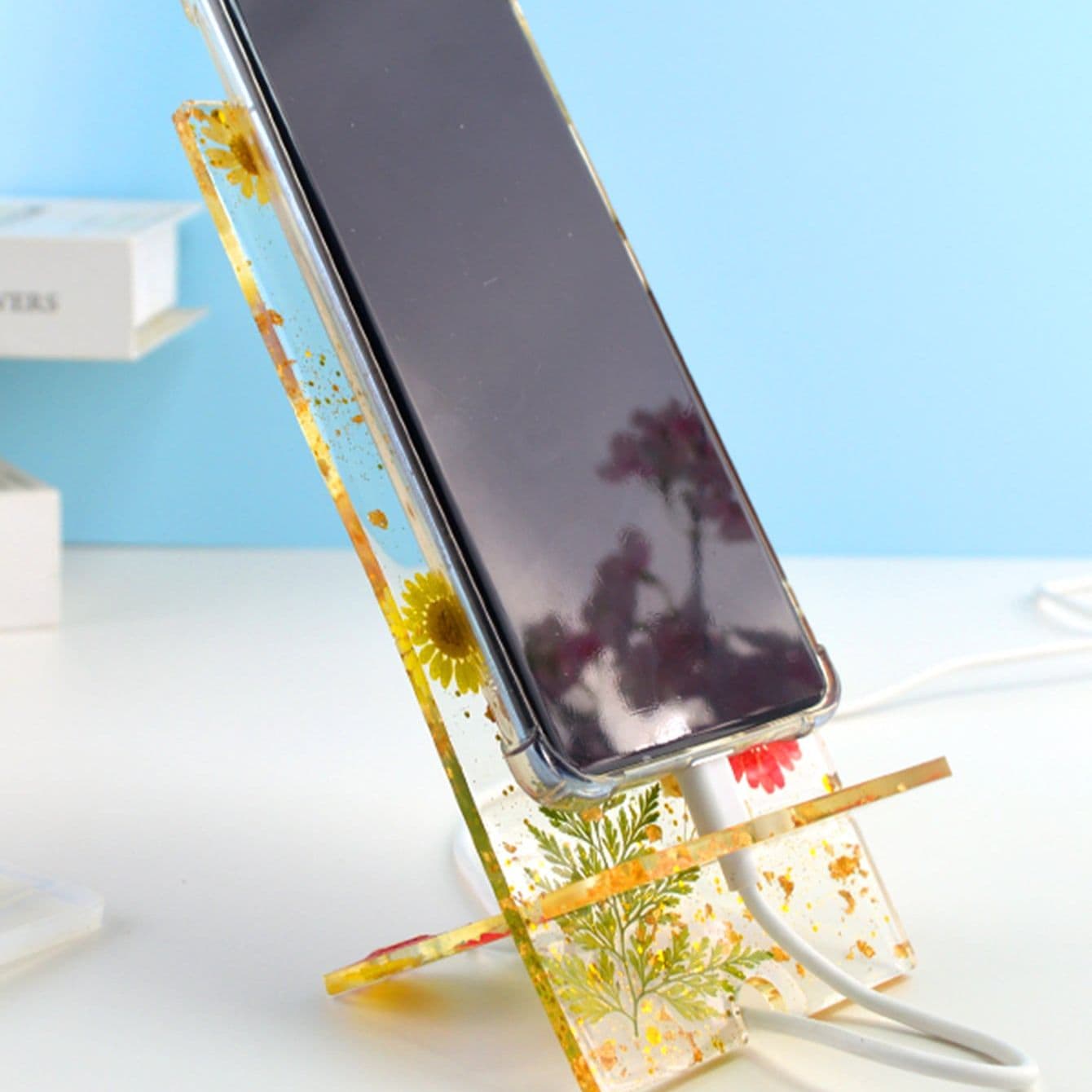 Molde Porta Celular para Resina – Soporte de Teléfono con Diseño Personalizable